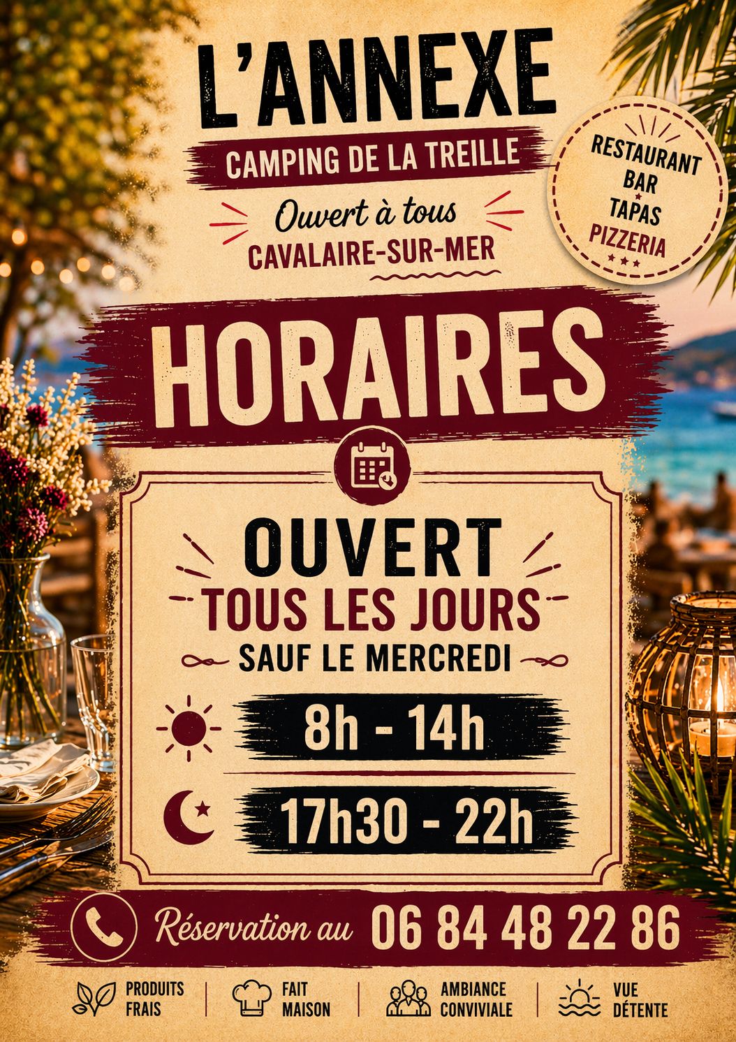 Horaires L'Annexe
