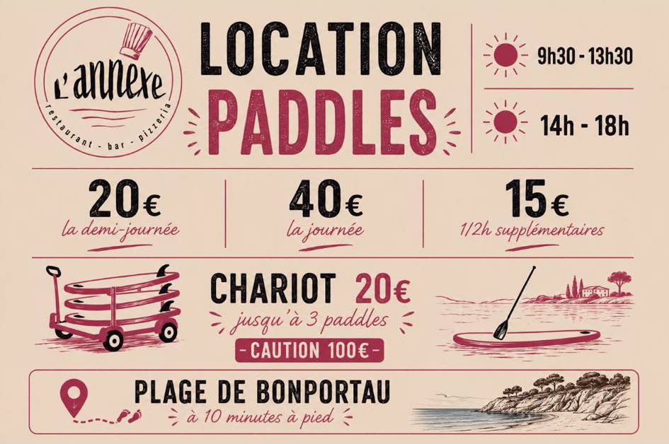 Location Paddles L'Annexe